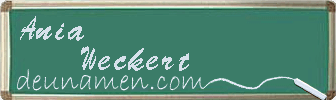 Ania Weckert Visitenkarte